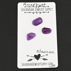 Rose Cut Amethyst Cabochons – Mexican