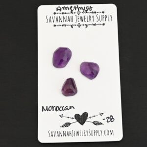 Rose Cut Amethyst Cabochons – Moroccan