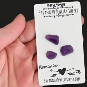 Rose Cut Amethyst Cabochons – Romanian
