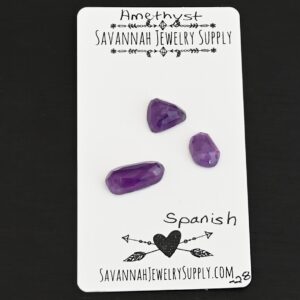 Rose Cut Amethyst Cabochons – Spanish