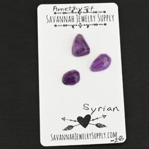 Rose Cut Amethyst Cabochons – Syrian