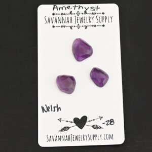 Rose Cut Amethyst Cabochons – Welsh