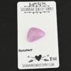 Hazelnut Kunzite Cabochon Parcel shown on business card