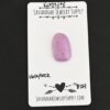 Hollyhock Kunzite Cabochon Parcel shown on business card