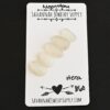 Hera Rose Cut Moonstone Cabochon Parcel shown on business card