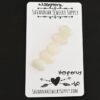 Hesperus Rose Cut Moonstone Cabochon Parcel shown on business card