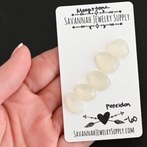 Rose Cut Moonstone Cabochons – Poseidon