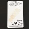 Oceanus Rose Cut Moonstone Cabochon Parcel shown on business card