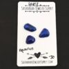 Aquarius Rose Cut Lapis Cabochon Parcel shown on business card
