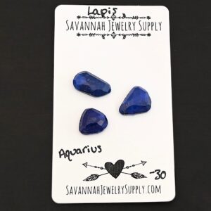 Rose Cut Lapis Cabochons – Aquarius
