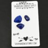 Aries Rose Cut Lapis Cabochon Parcel shown on business card