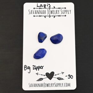 Rose Cut Lapis Cabochons – Big Dipper