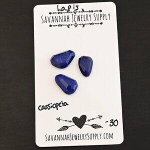 Rose Cut Lapis Cabochons – Cassiopeia