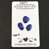 Cygnus Rose Cut Lapis Cabochon Parcel shown on business card