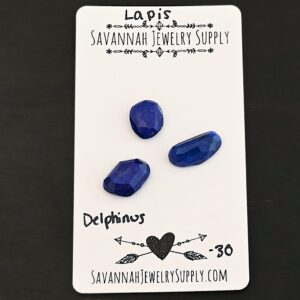 Rose Cut Lapis Cabochons – Delphinus