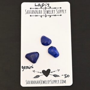 Rose Cut Lapis Cabochons – Gemini