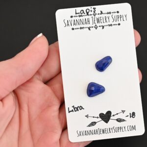 Rose Cut Lapis Cabochons – Libra