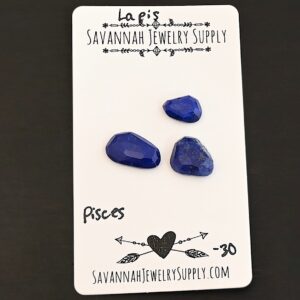 Rose Cut Lapis Cabochons – Pisces
