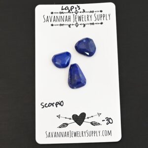 Rose Cut Lapis Cabochons – Scorpio