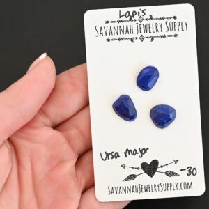 Rose Cut Lapis Cabochons – Ursa Major