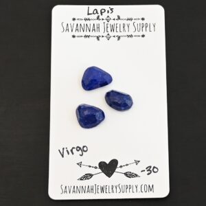 Rose Cut Lapis Cabochons – Virgo