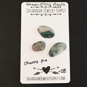 Rose Cut Green Moss Agate Cabochons – Cherry Pie