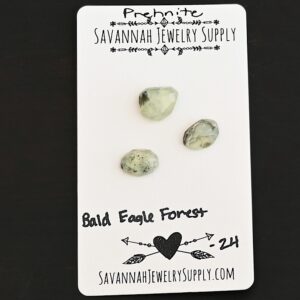 Rose Cut Prehnite Cabochons – Bald Eagle Forest
