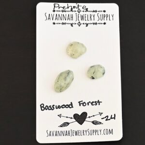 Rose Cut Prehnite Cabochons – Basswood Forest