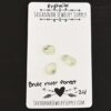 Brule River State Forest Rose Cut Prehnite Cabochon Parcel shown on business card