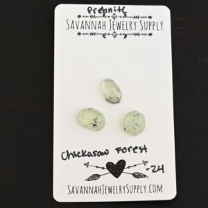 Rose Cut Prehnite Cabochons – Chickasaw Forest