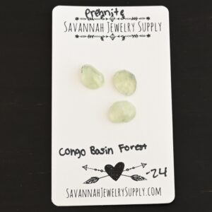 Rose Cut Prehnite Cabochons – Congo Basin Forest
