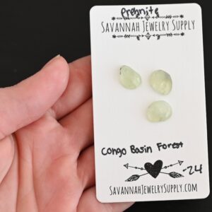 Rose Cut Prehnite Cabochons – Congo Basin Forest