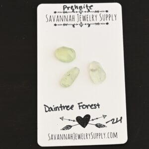 Rose Cut Prehnite Cabochons – Daintree Forest