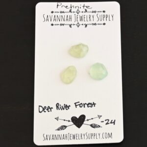 Rose Cut Prehnite Cabochons – Deer River Forest