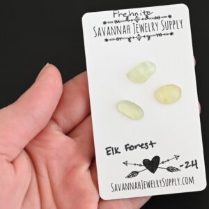Rose Cut Prehnite Cabochons – Elk Forest