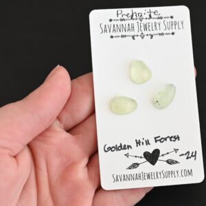 Rose Cut Prehnite Cabochons – Golden Hill Forest