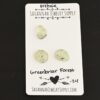 Greenbriar Forest Rose Cut Prehnite Cabochon Parcel shown on business card