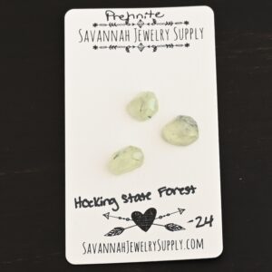 Rose Cut Prehnite Cabochons – Hocking State Forest