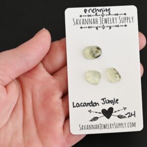 Rose Cut Prehnite Cabochons – Lacandon Jungle