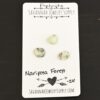 Mariposa Forest Rose Cut Prehnite Cabochon Parcel shown on business card