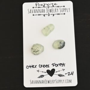 Rose Cut Prehnite Cabochons – Otter Creek Forest