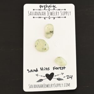 Rose Cut Prehnite Cabochons – Sand Hills Forest