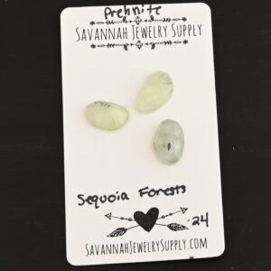 Rose Cut Prehnite Cabochons – Sequoia Forest