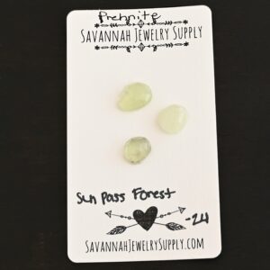 Rose Cut Prehnite Cabochons – Sun Pass Forest