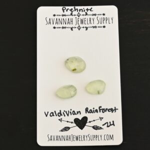 Rose Cut Prehnite Cabochons – Valdivian Rainforest