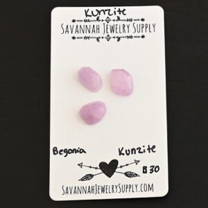 Rose Cut Kunzite Cabochons – Begonia