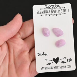 Rose Cut Kunzite Cabochons – Dahlia