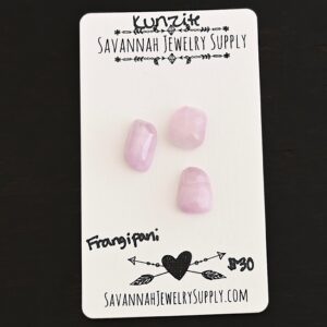 Rose Cut Kunzite Cabochons – Frangipani