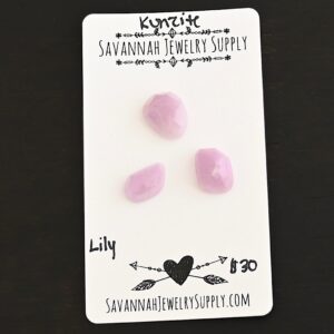Rose Cut Kunzite Cabochons – Lily