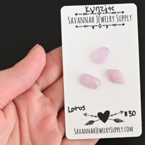 Rose Cut Kunzite Cabochons – Lotus